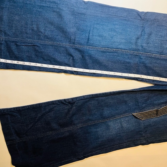7 For All Mankind Vintage Wide Leg Jeans w Belt - Picture 4 of 6